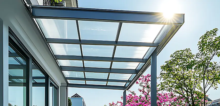 Glass Patio Roof Installation in Barrington