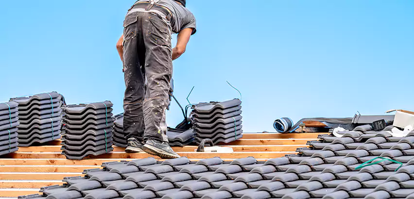 Replacing Tile Roof Underlayment in Barrington